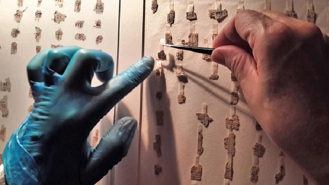 The Secrets of the Dead Sea Scrolls backdrop