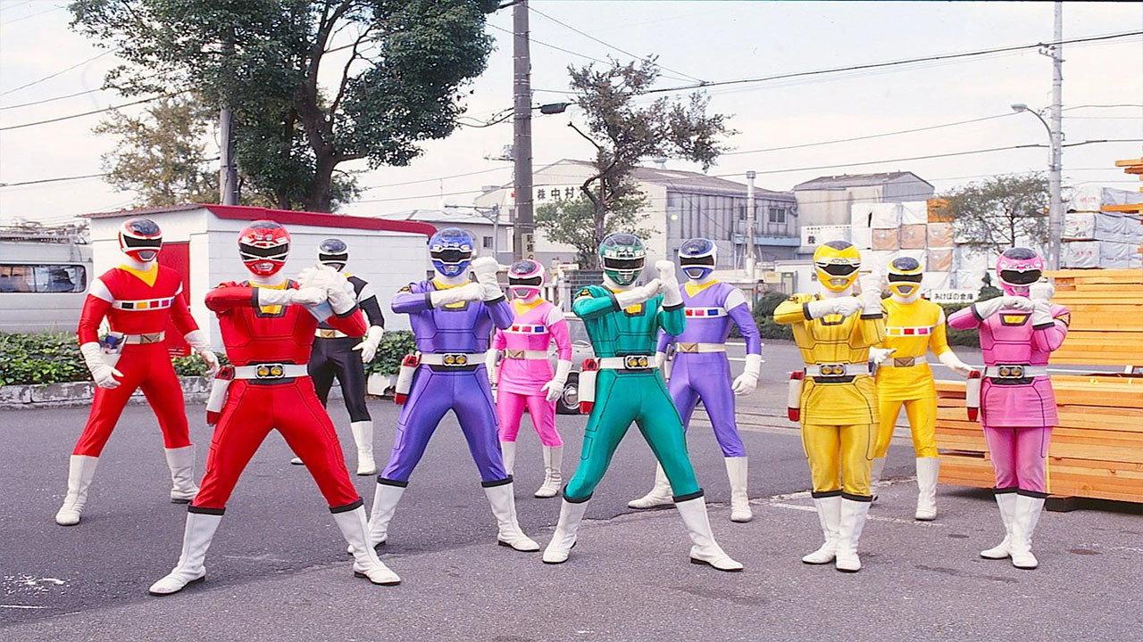 Denji Sentai Megaranger vs Carranger backdrop