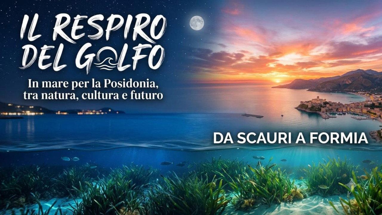 IL RESPIRO DEL GOLFO - In mare per la Posidonia, tra natura, cultura e futuro Da Scauri a Formia backdrop