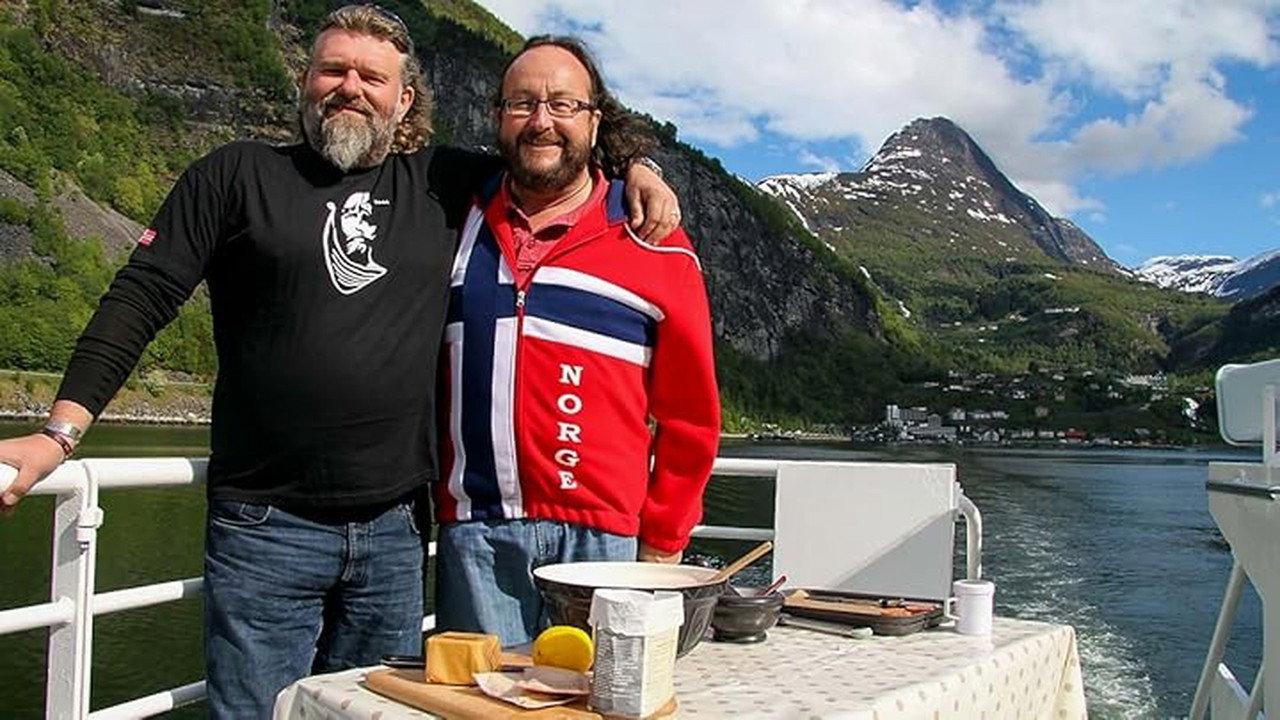 The Hairy Bikers Bakeation backdrop