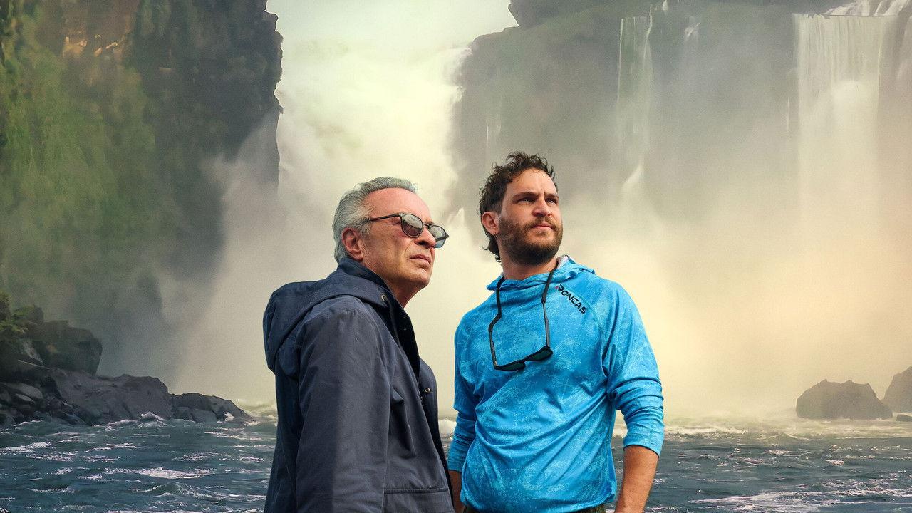 The Giant Falls backdrop