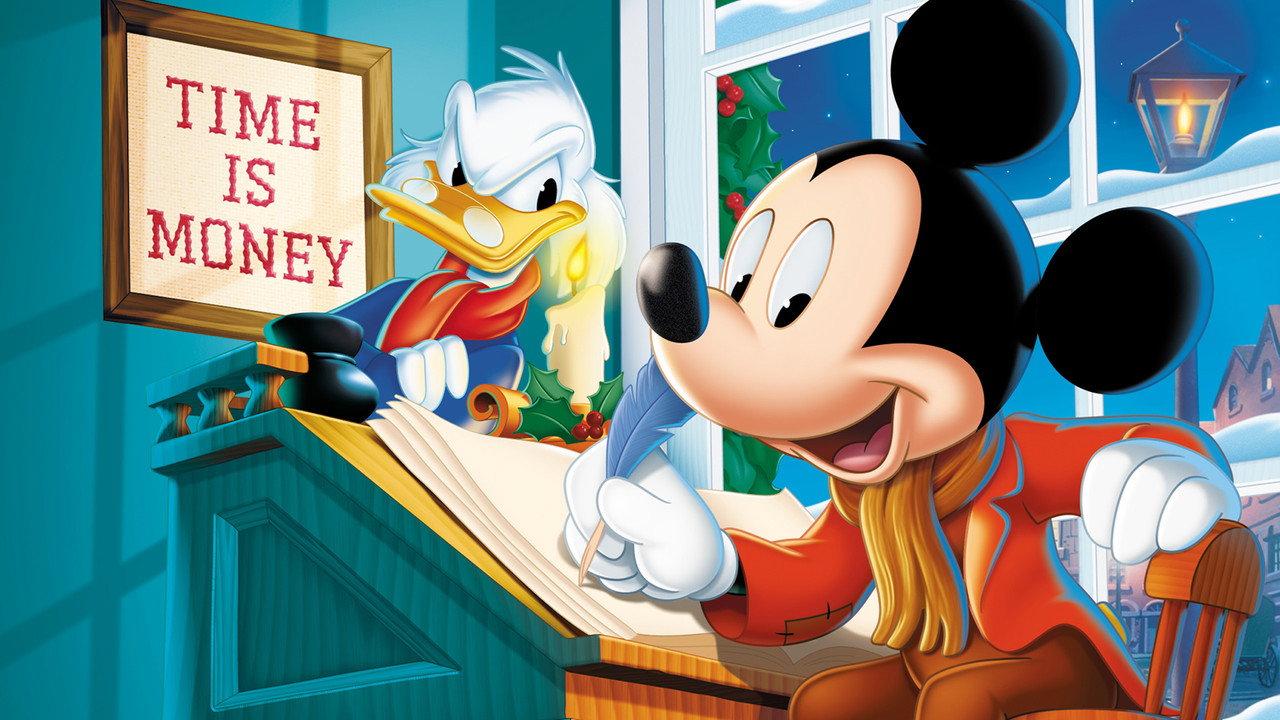 Mickey's Christmas Carol backdrop