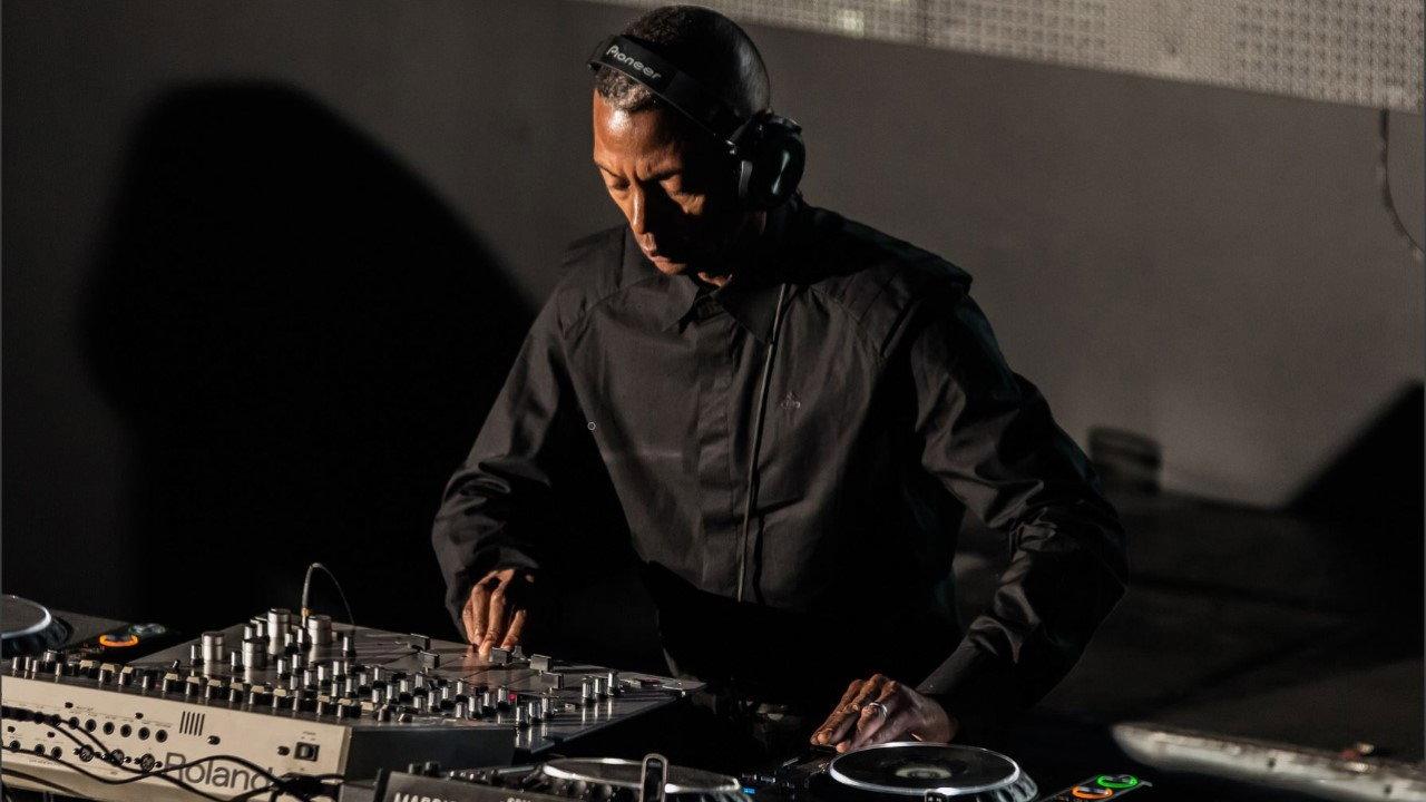 Jeff Mills - Blue Potential backdrop