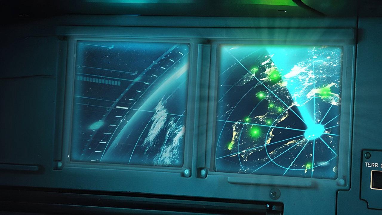 Alien Corridors backdrop