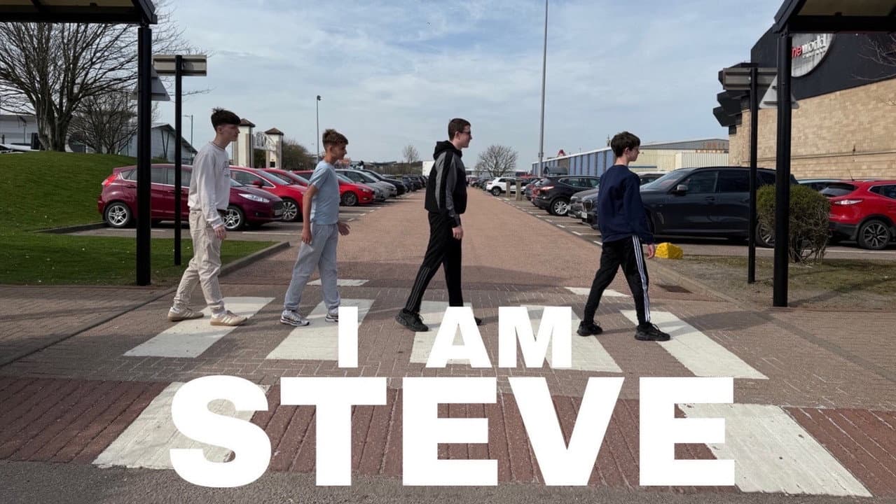 I am Steve backdrop