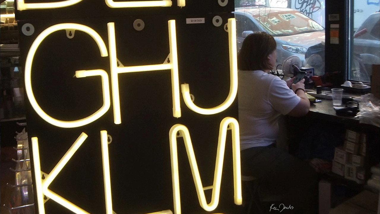 Neon Sign backdrop