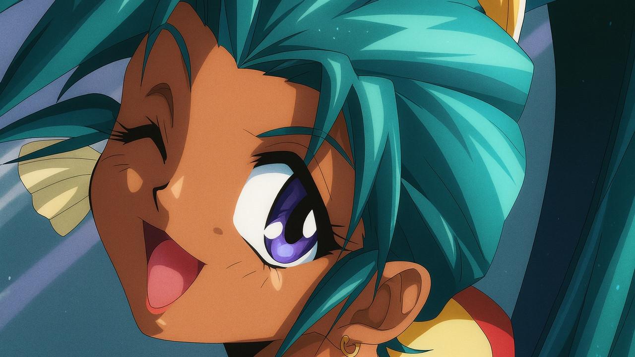 Saber Marionette J Again backdrop