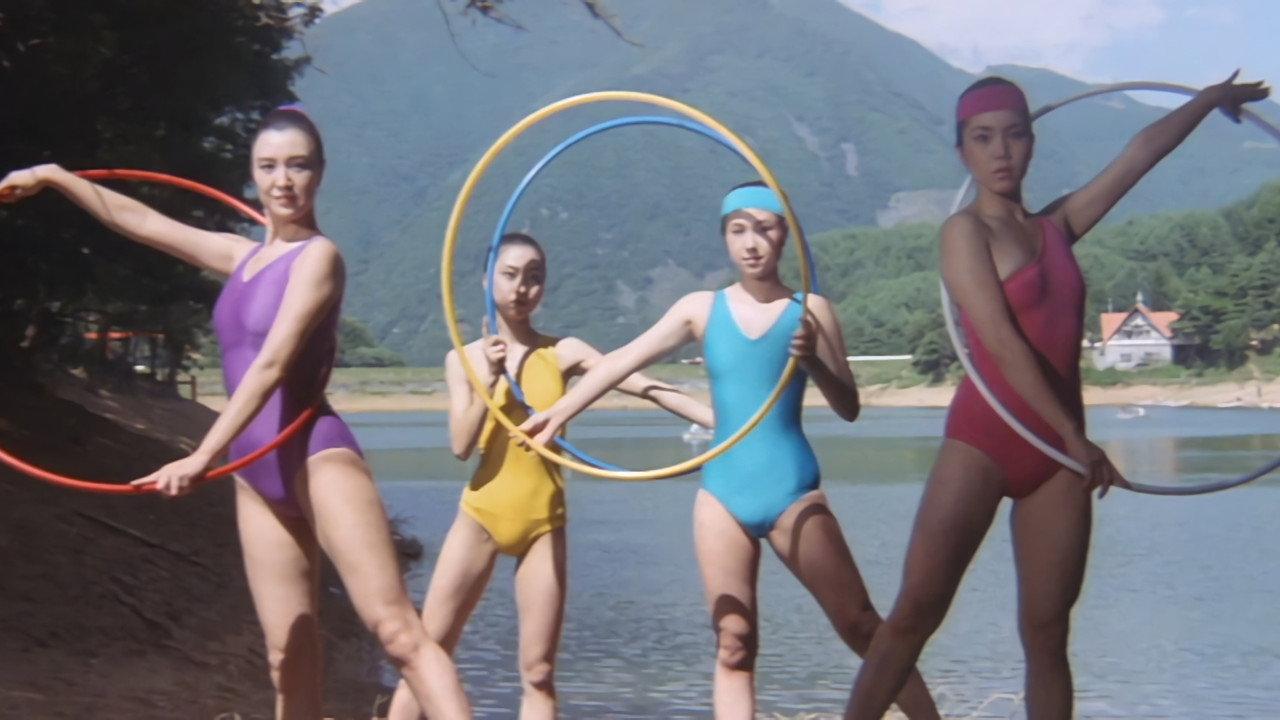 Female Gym Coach: Jump and Straddle backdrop