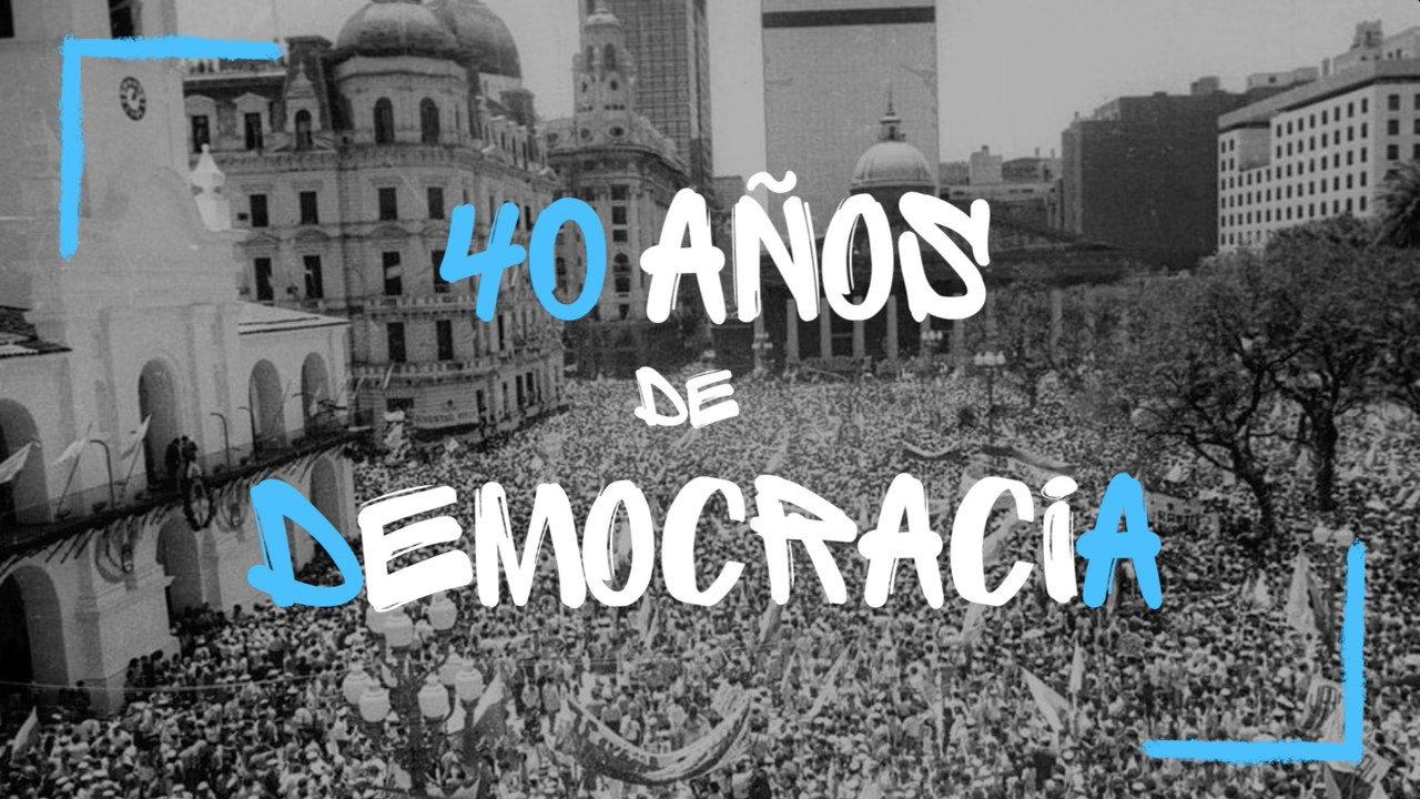 40 años de democracia backdrop