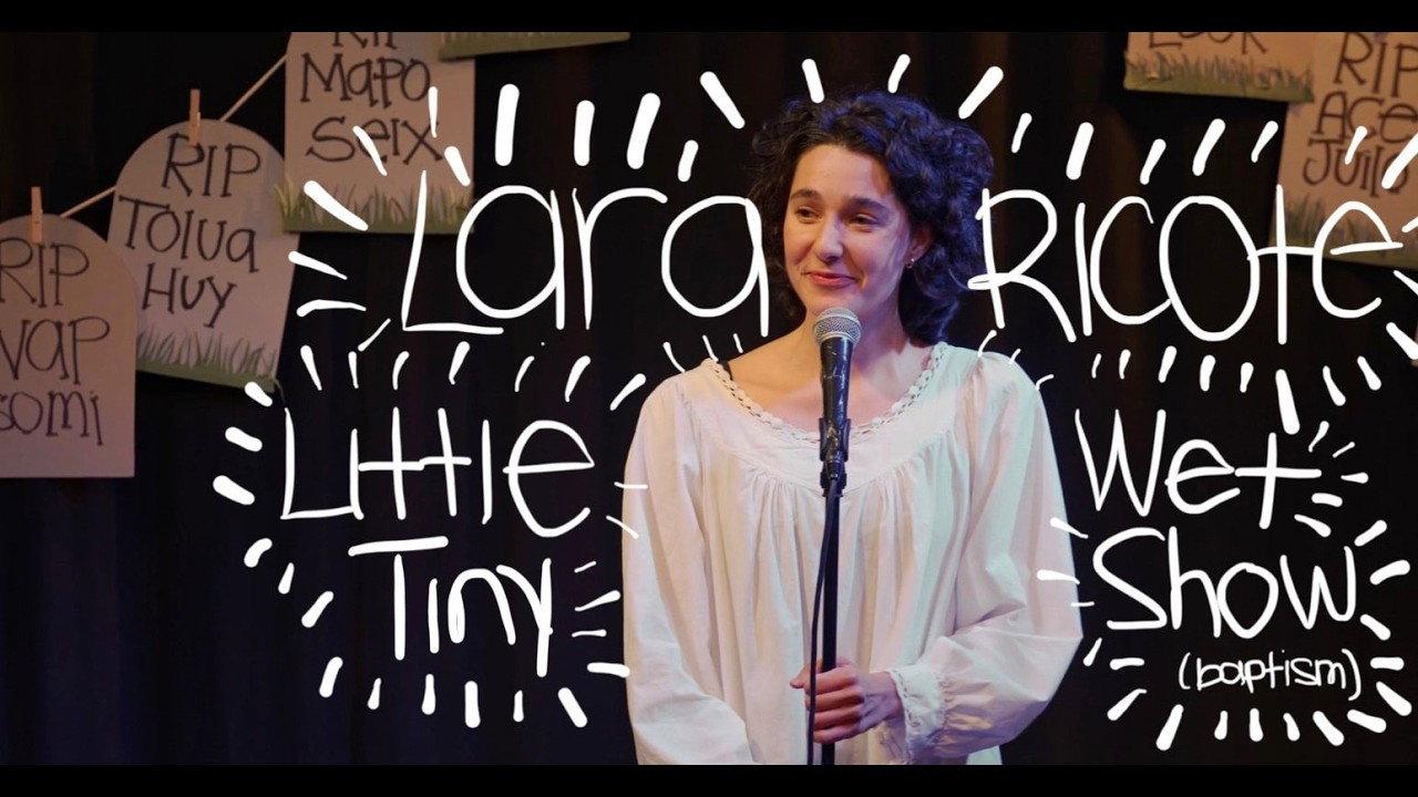 Lara Ricote: Little Tiny Wet Show (baptism) backdrop