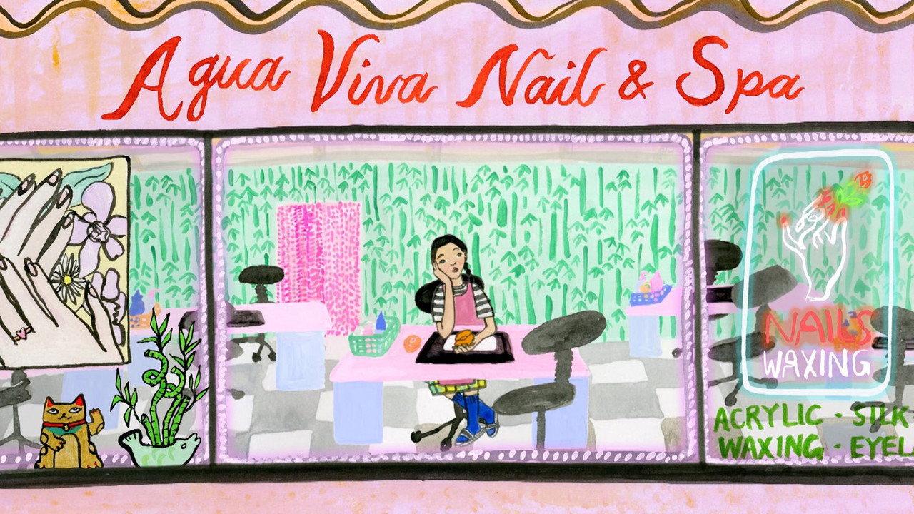 Agua Viva backdrop