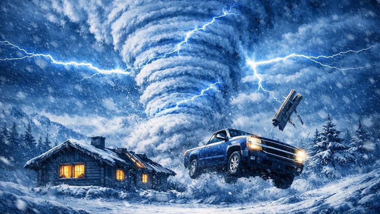 Ice Twister backdrop