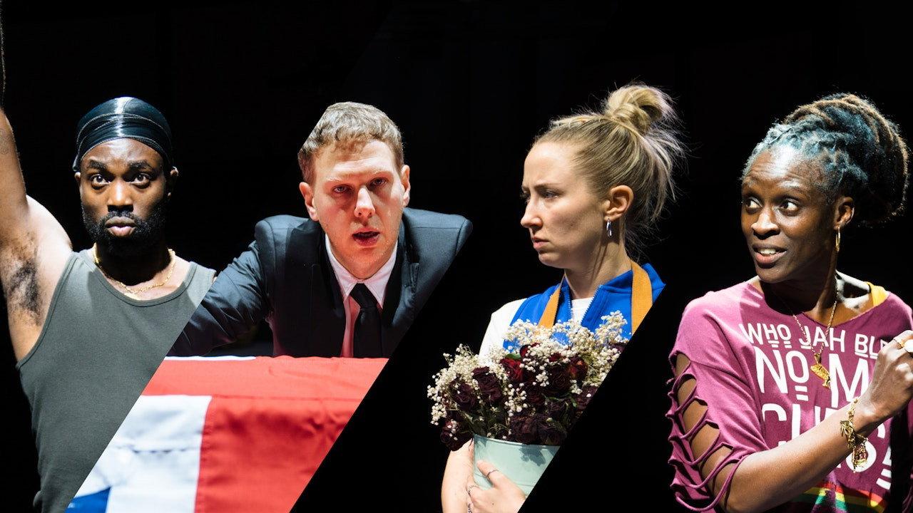 National Theatre Live: Death of England: Closing Time backdrop