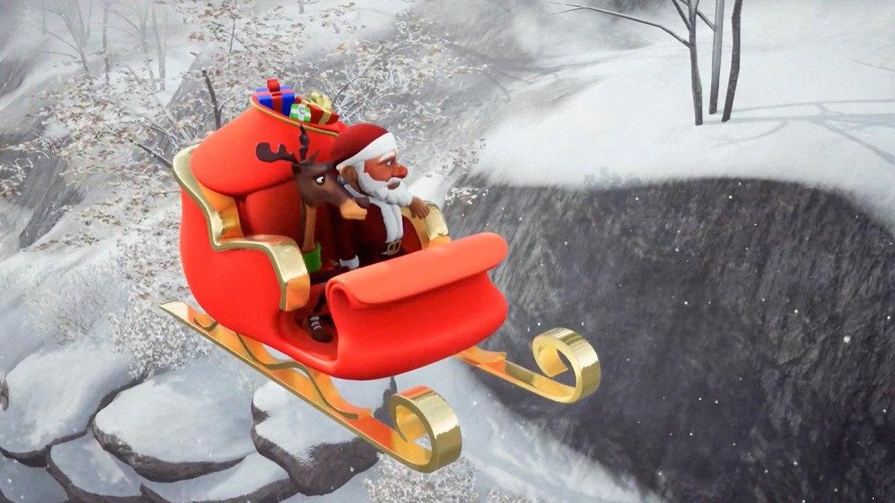 A Frozen Christmas backdrop