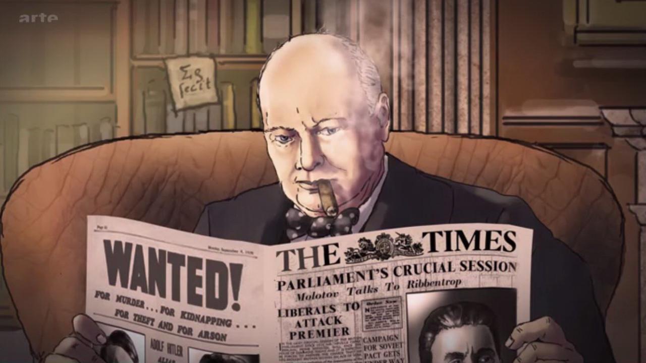 Challenging Churchill backdrop