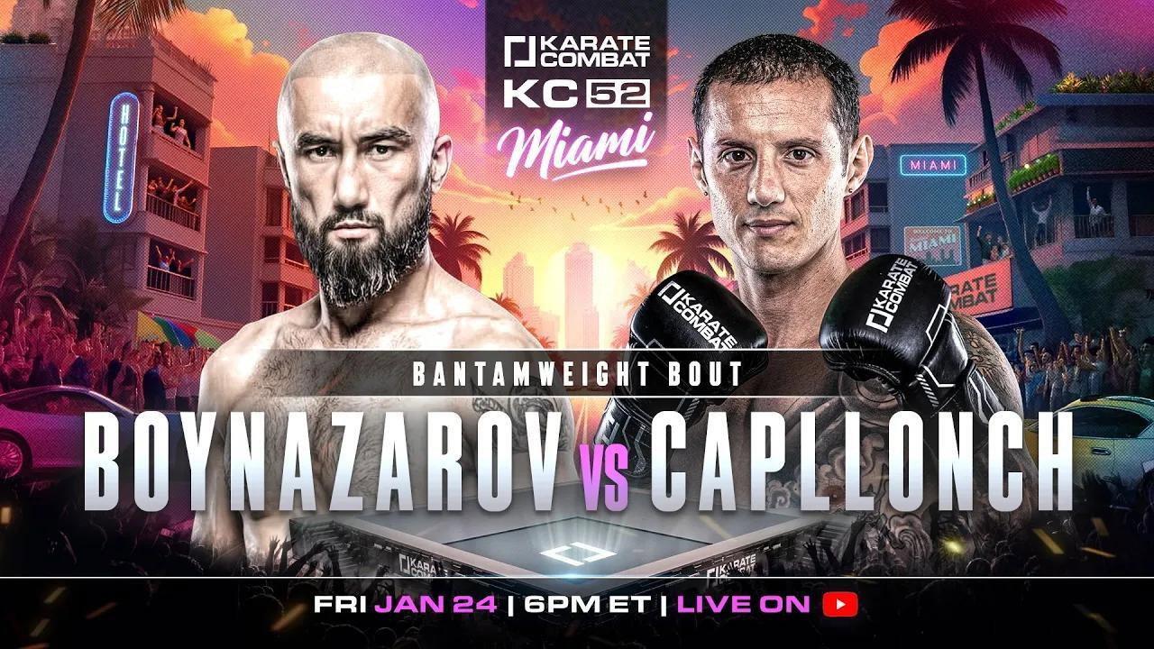 Karate Combat 52 backdrop