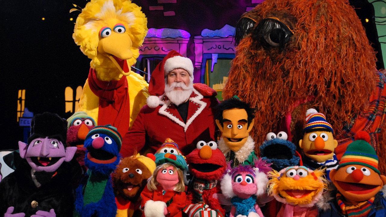 Elmo's Christmas Countdown backdrop