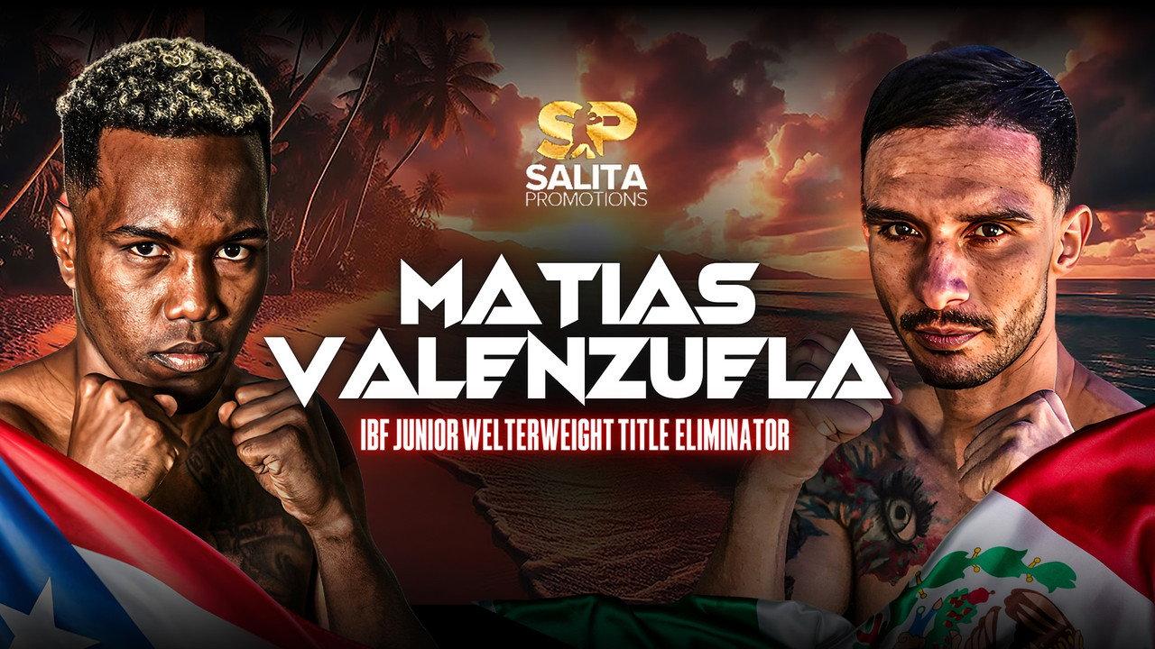 Subriel Matias vs. Gabriel Valenzuela backdrop