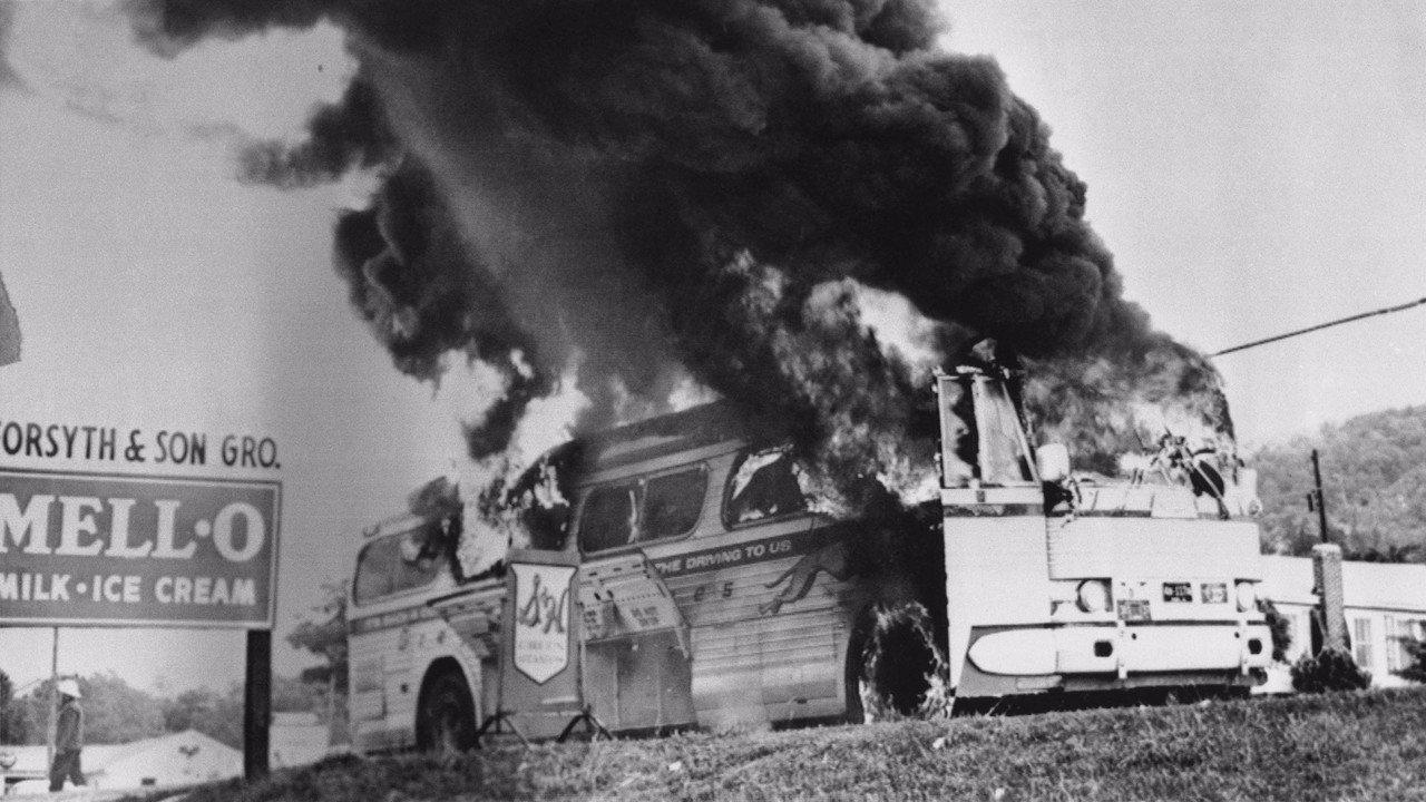 The Fire in Anniston: A Freedom Riders Story backdrop