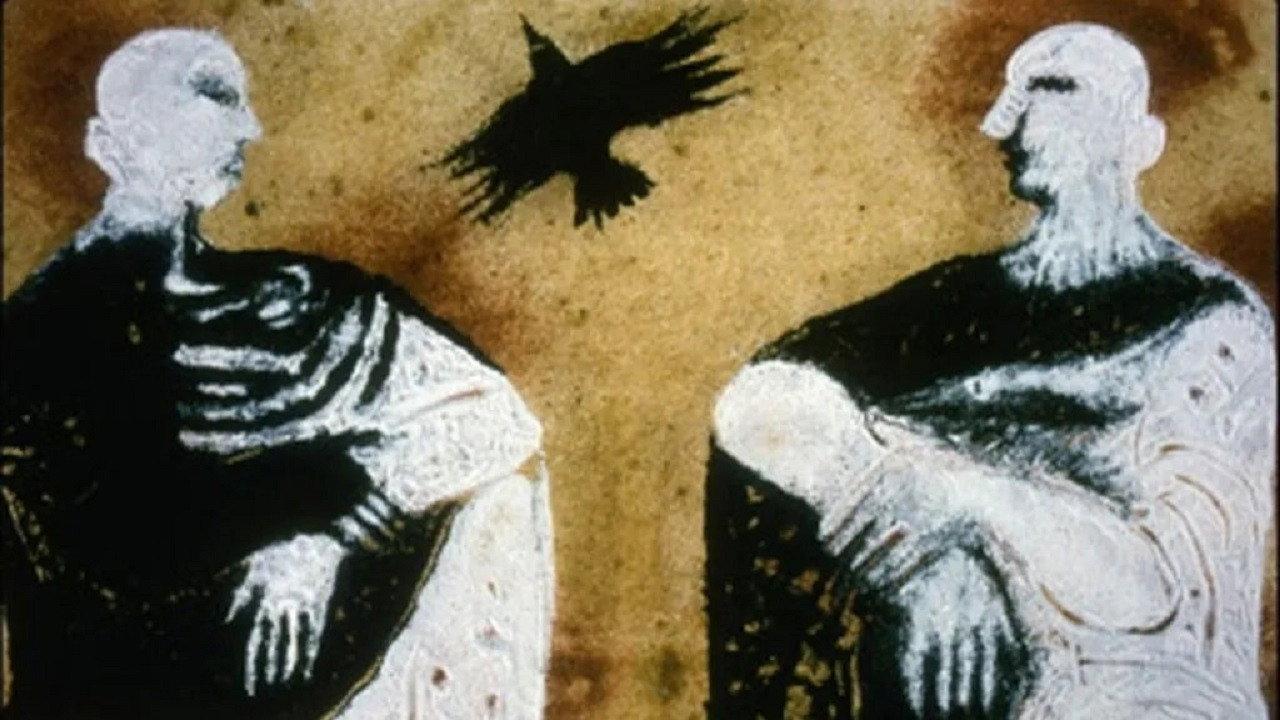 Les oiseaux blancs, les oiseaux noirs backdrop
