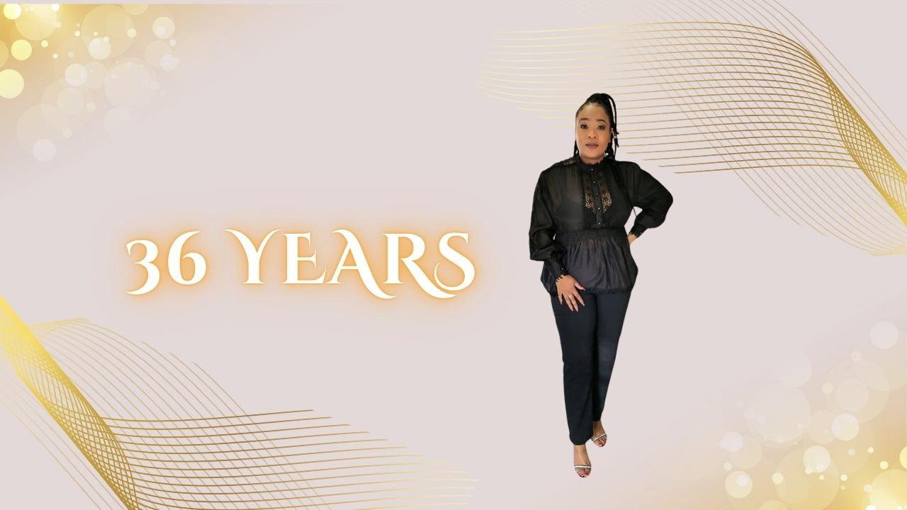 36 Years backdrop