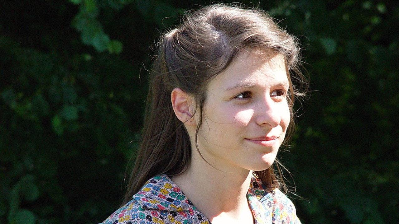 Dívka a kouzelník backdrop