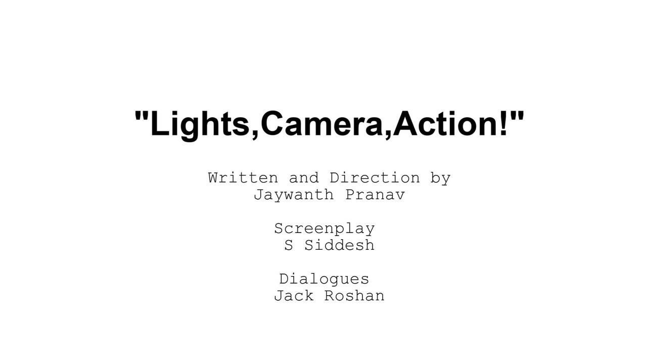 "Lights, Camera, Action!" backdrop