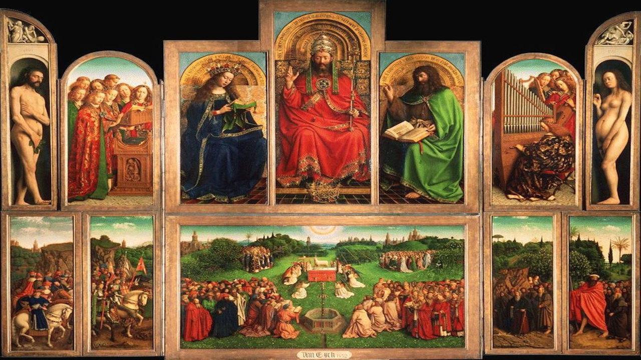 Secrets of the Ghent Altarpiece backdrop