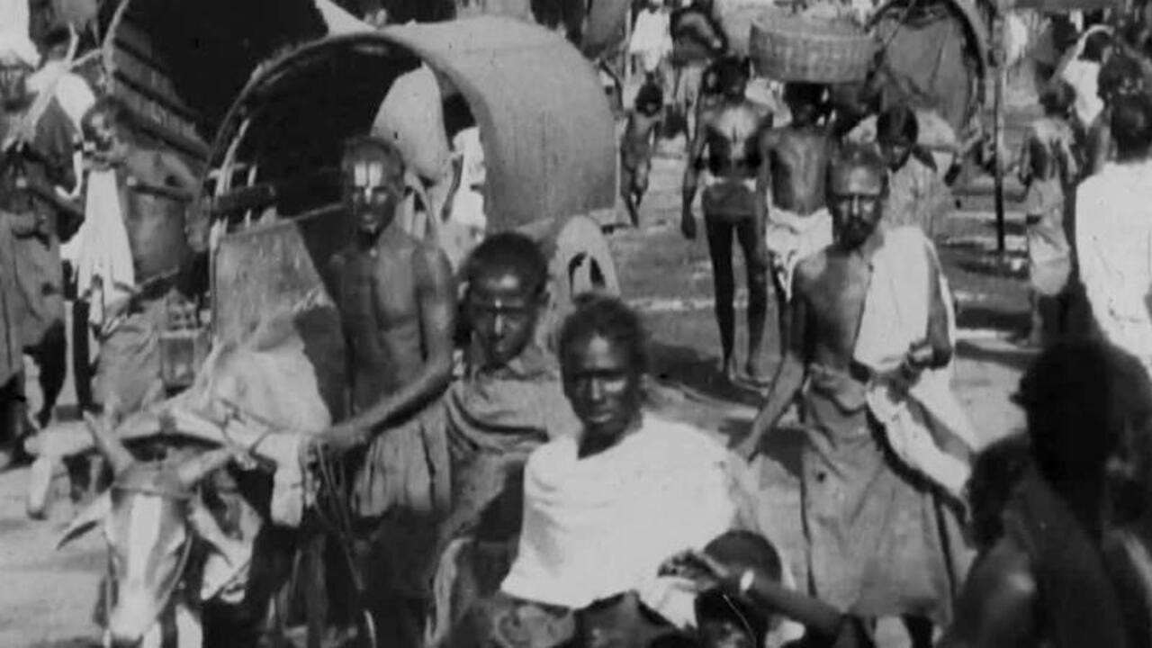 A Native Street in India backdrop
