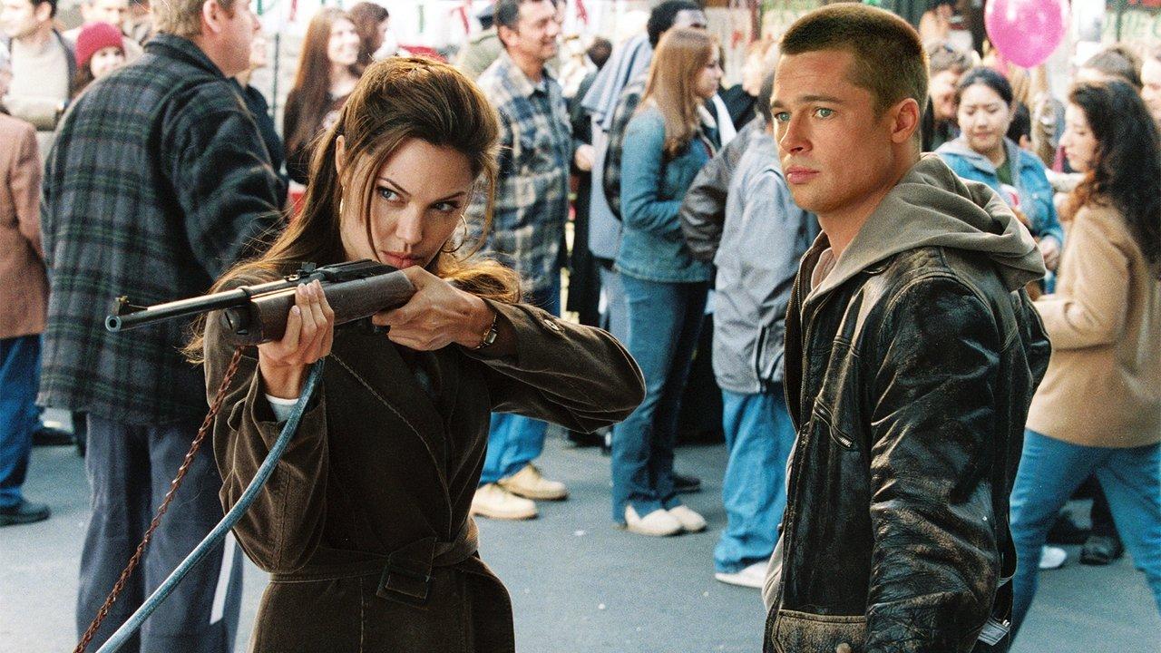 Mr. & Mrs. Smith backdrop