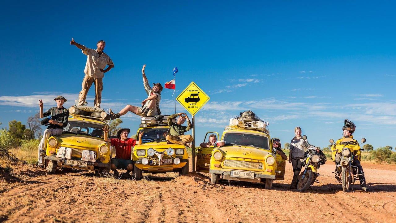 Trabantem z Austrálie do Asie backdrop