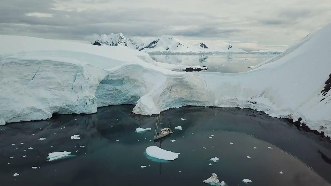 Tànana en Antarctique backdrop