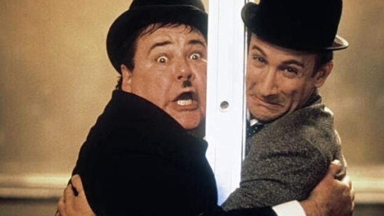 The All New Adventures of Laurel & Hardy in For Love or Mummy backdrop