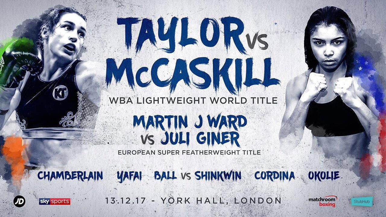 Katie Taylor vs. Jessica McCaskill backdrop
