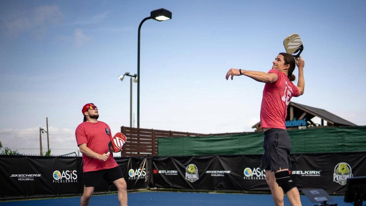 Pickleball backdrop