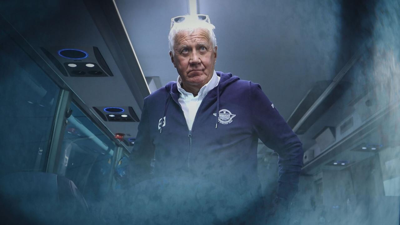 Patrick Lefevere. Godfather van de koers backdrop