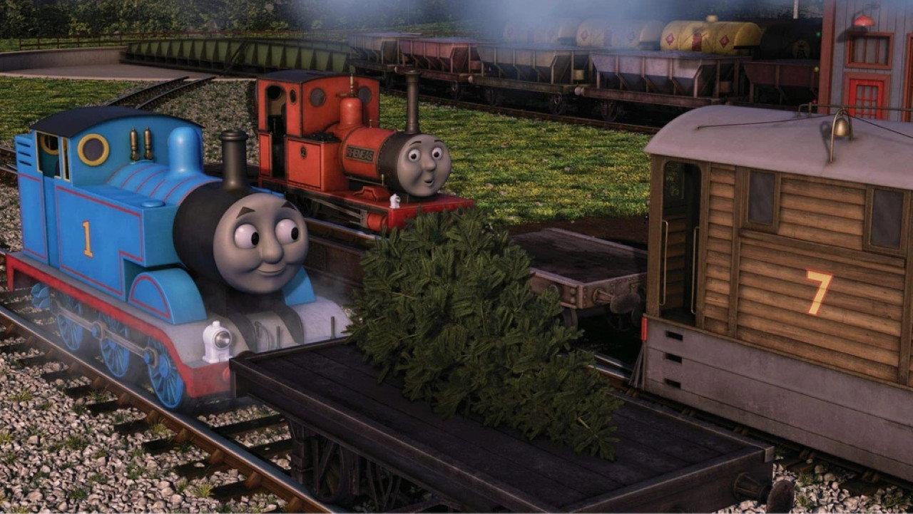 Thomas & Friends: A Very Thomas Christmas backdrop