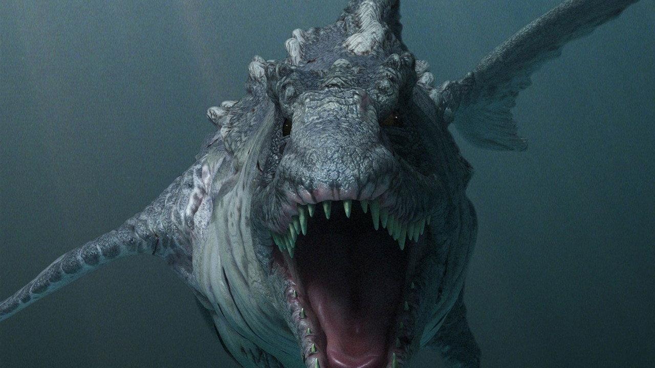 Dinoshark backdrop