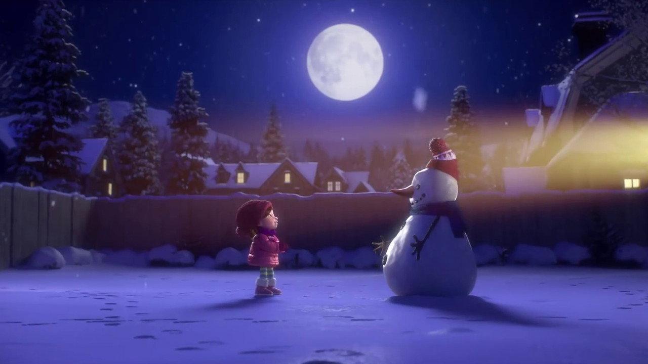 Lily & the Snowman backdrop