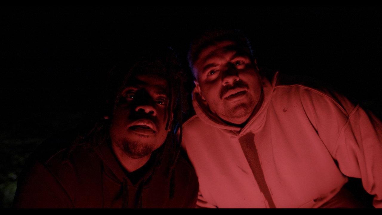 Two Drunks, a Ghost and The Bear backdrop