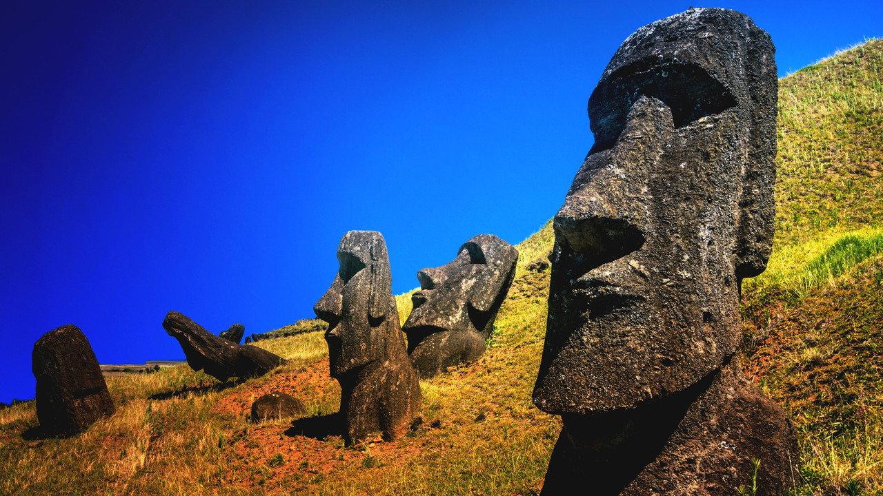 Easter Island Unsolved backdrop