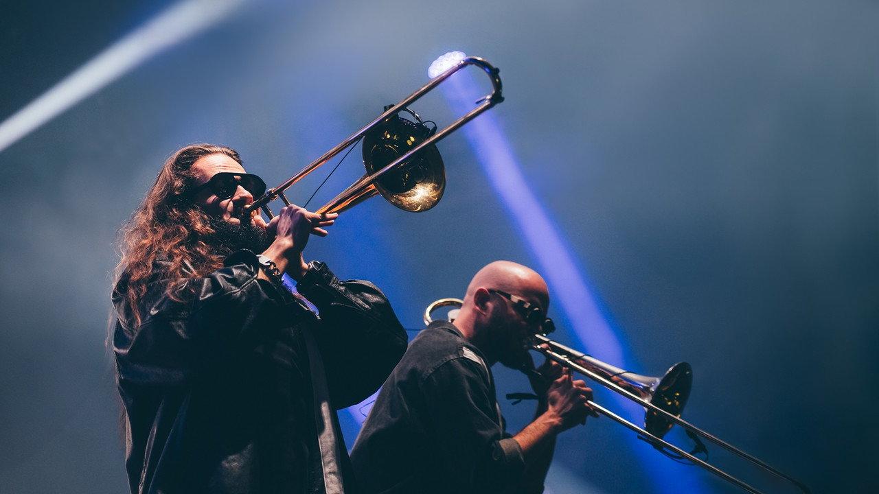 Gallowstreet en concert aux Trans Musicales de Rennes 2024 backdrop