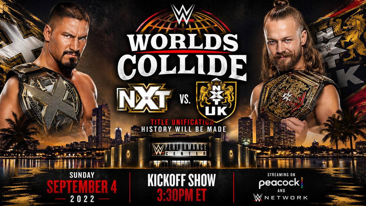 WWE Worlds Collide: NXT vs. NXT UK Kickoff backdrop