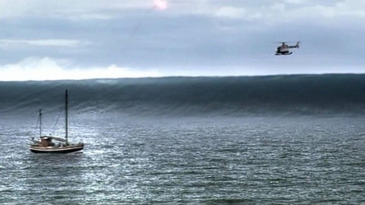 Tsunami backdrop