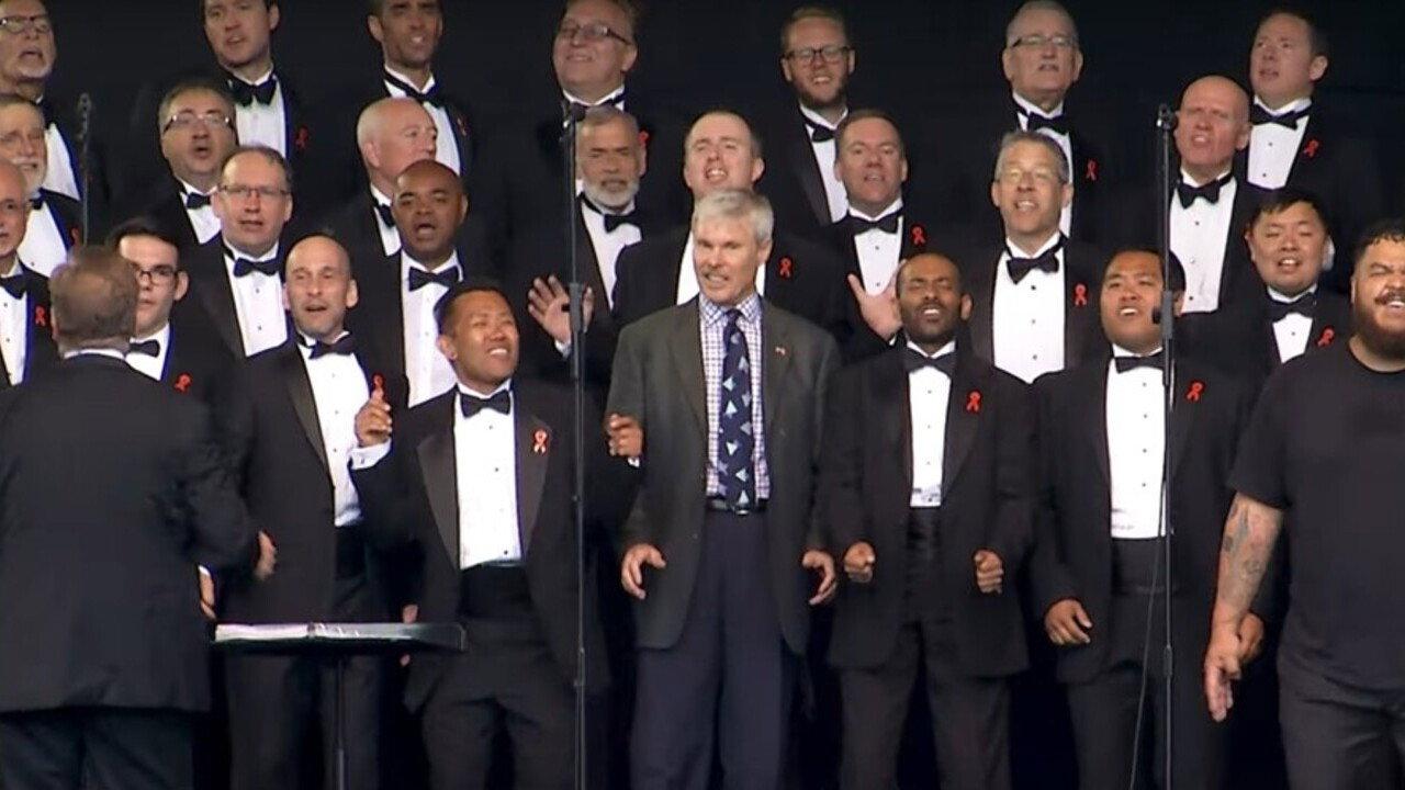 Music Triumphs Homophobia backdrop