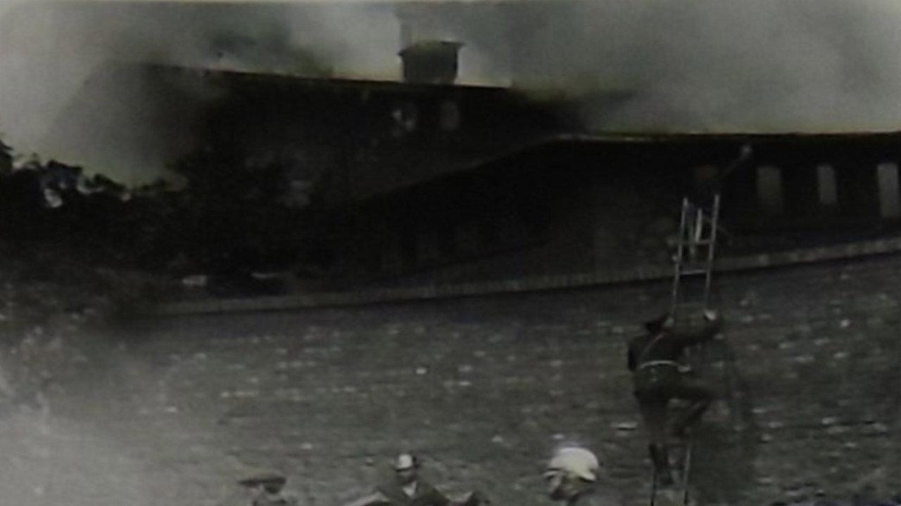 The Fire of the Match Factory backdrop