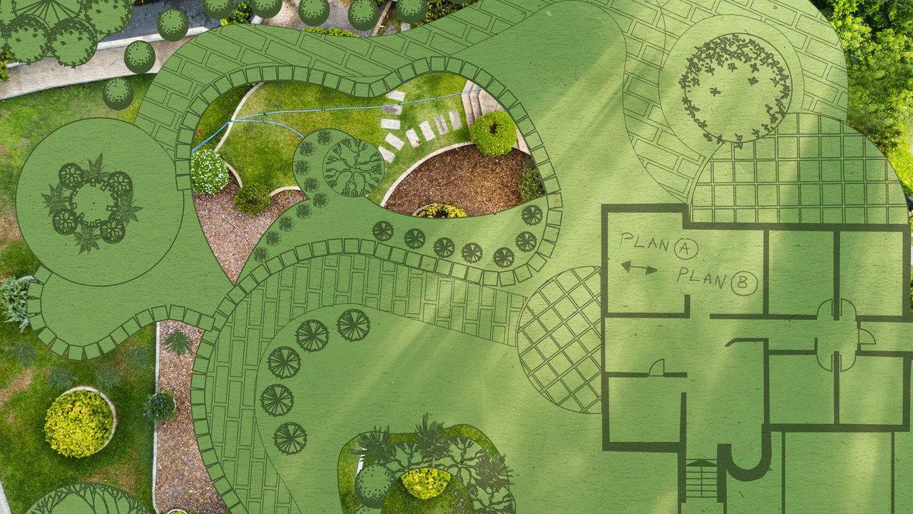 Duel of landscape gardener - my green paradise backdrop