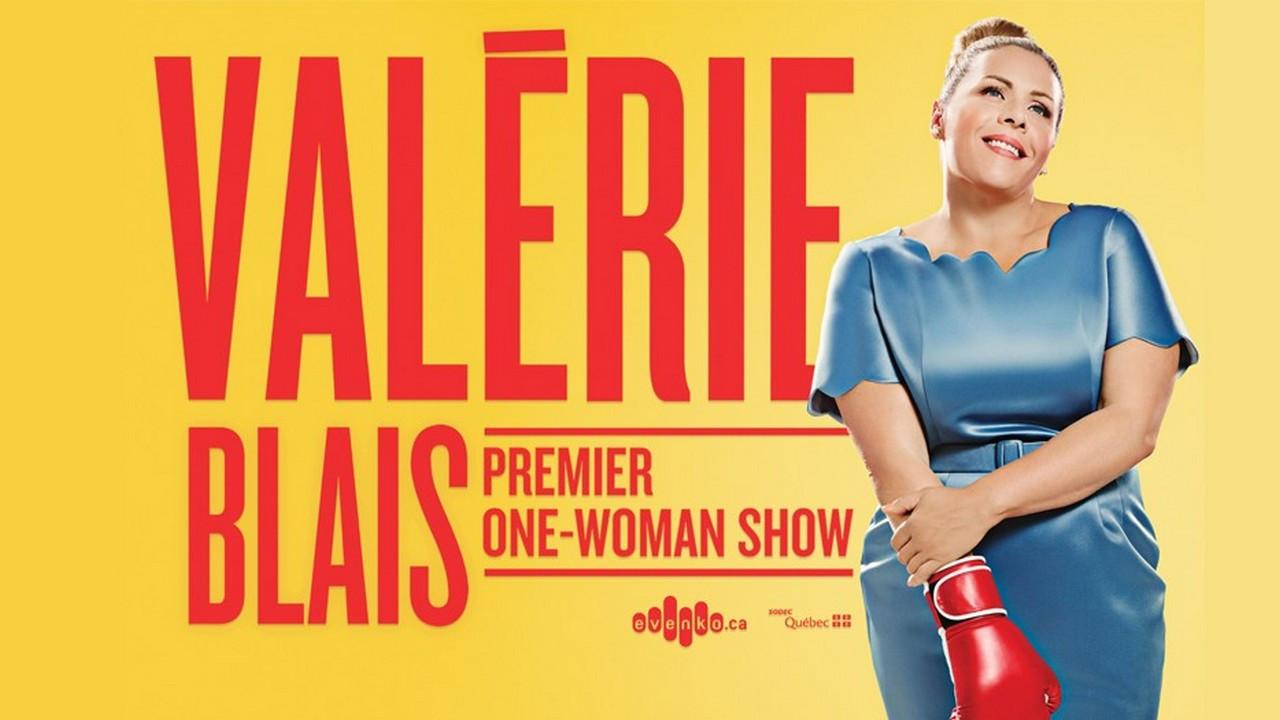 Valérie Blais - Premier one-woman show backdrop