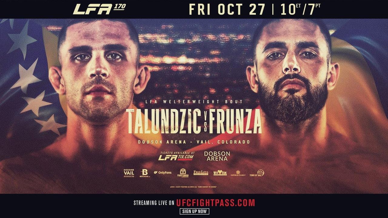 LFA 170: Talundzic vs. Frunza backdrop