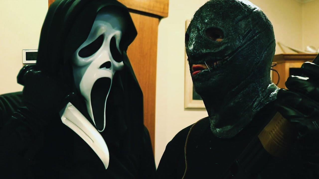 GHOSTFACE vs THE COLLECTOR backdrop